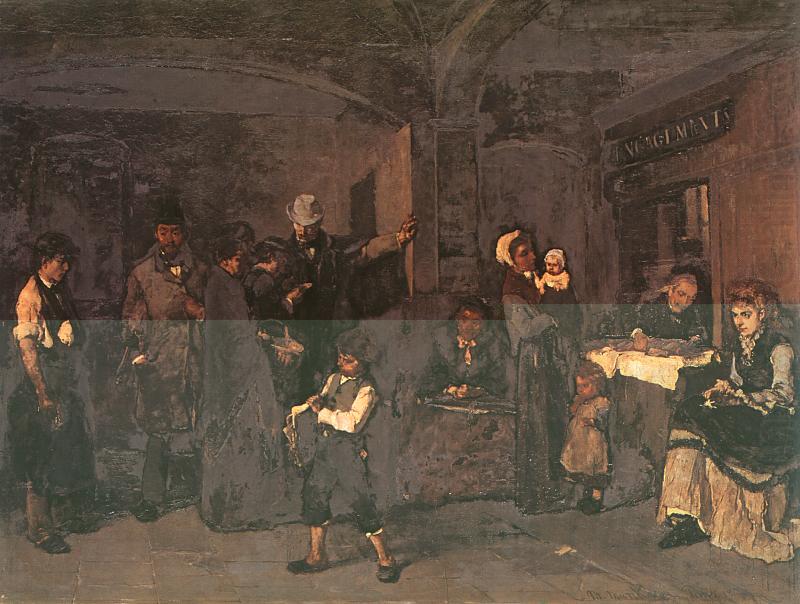 The Pawnbroker's Shop, Mihaly Munkacsy